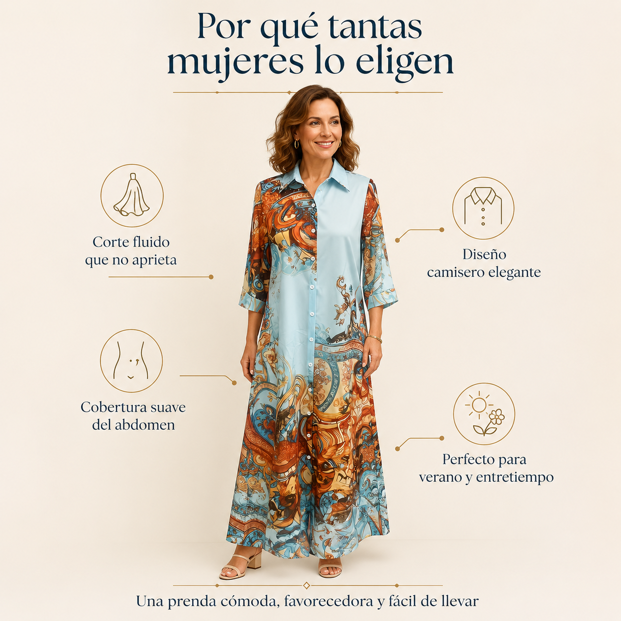 Vestido Amelia Cubre Abdomen