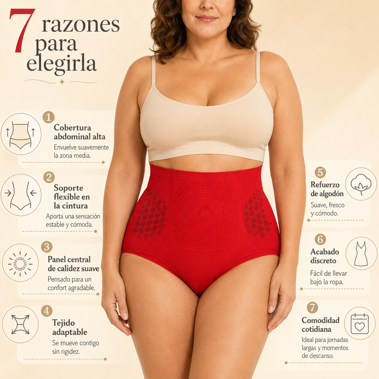 Braga Moldeadora Carlota Abdomen Liso
