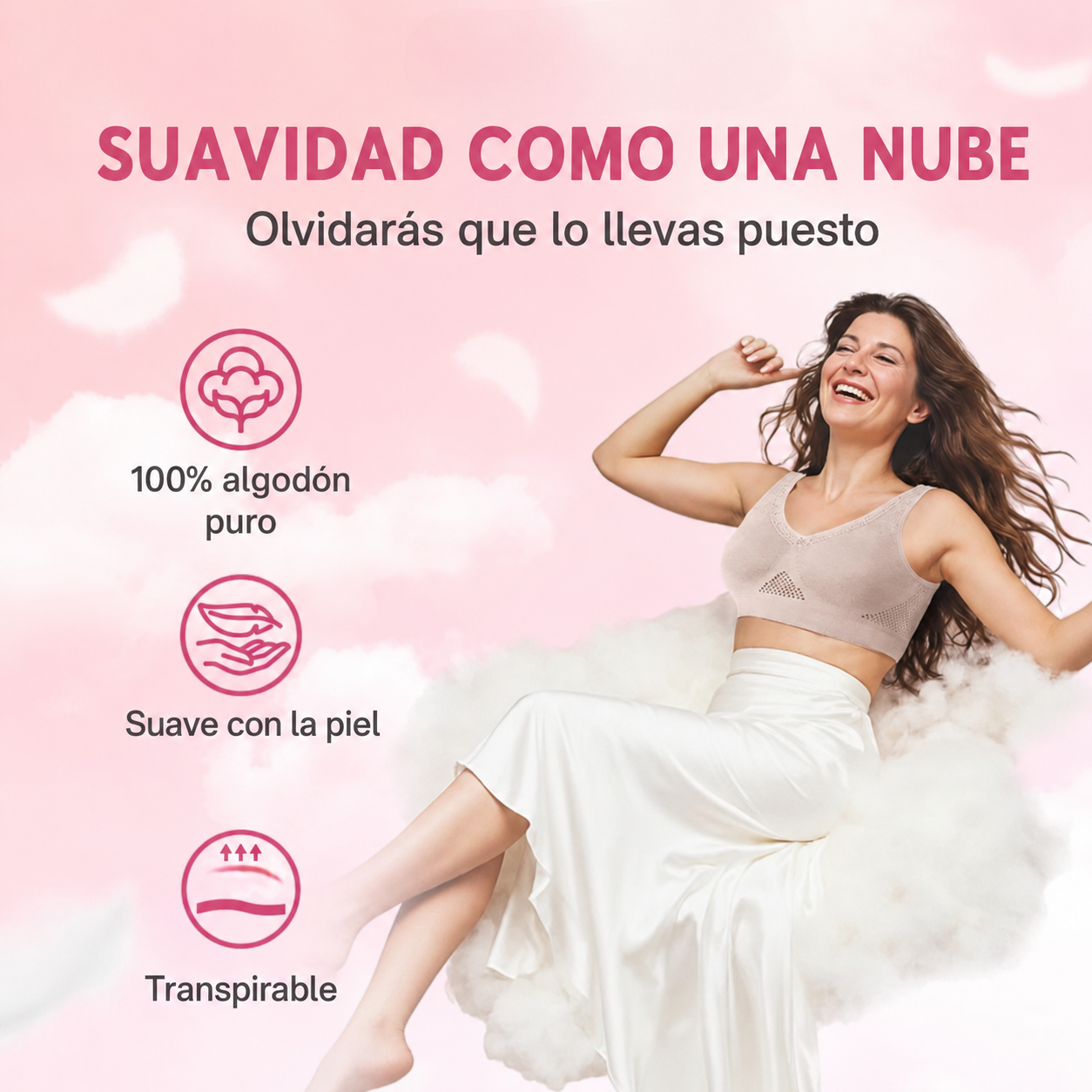 Sujetador Serena™ | Sujeción suave sin aros 1+1 GRATIS!