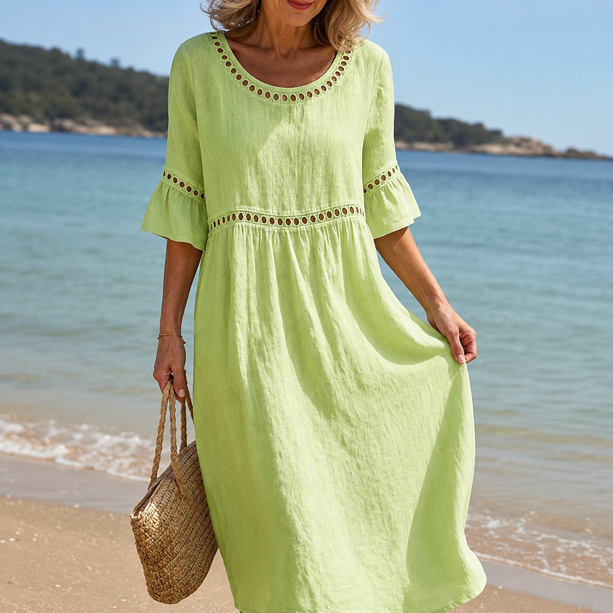 Elena™ Vestido Largo Cubre Abdomen