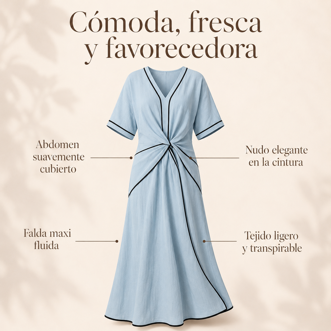 Vestido Sofía de Verano Favorecedor