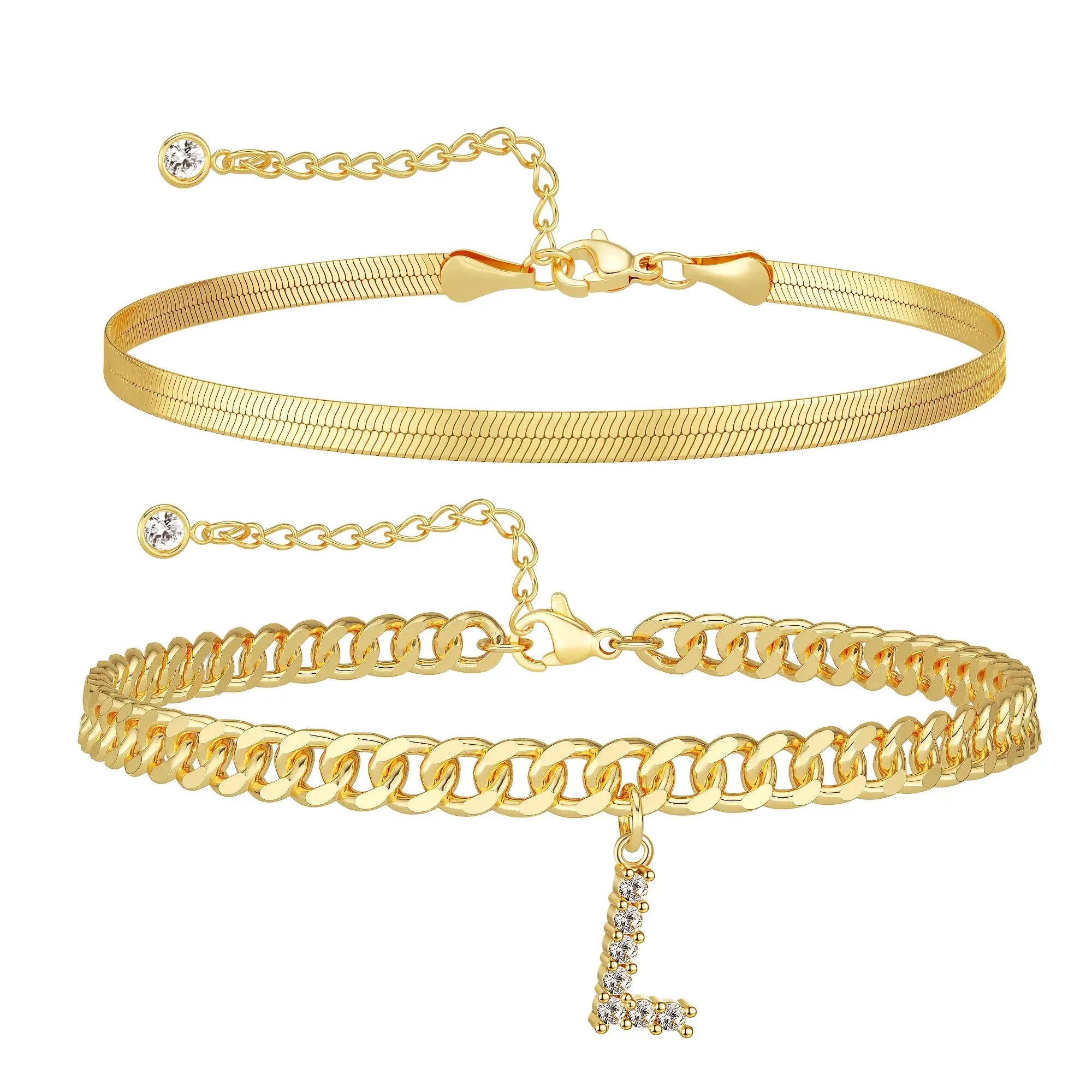 Tobillera Alma™ Hipoalergénica con Inicial Personalizada