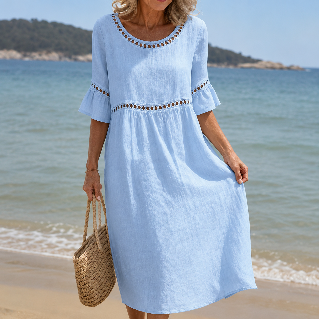Elena™ Vestido Largo Cubre Abdomen
