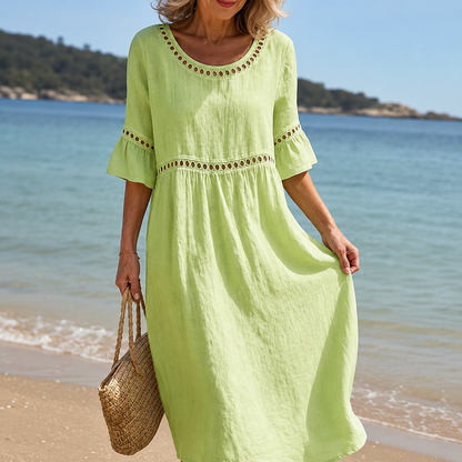 Elena™ Vestido Largo Cubre Abdomen