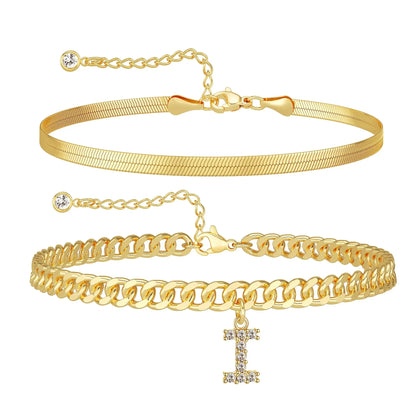 Tobillera Alma™ Hipoalergénica con Inicial Personalizada