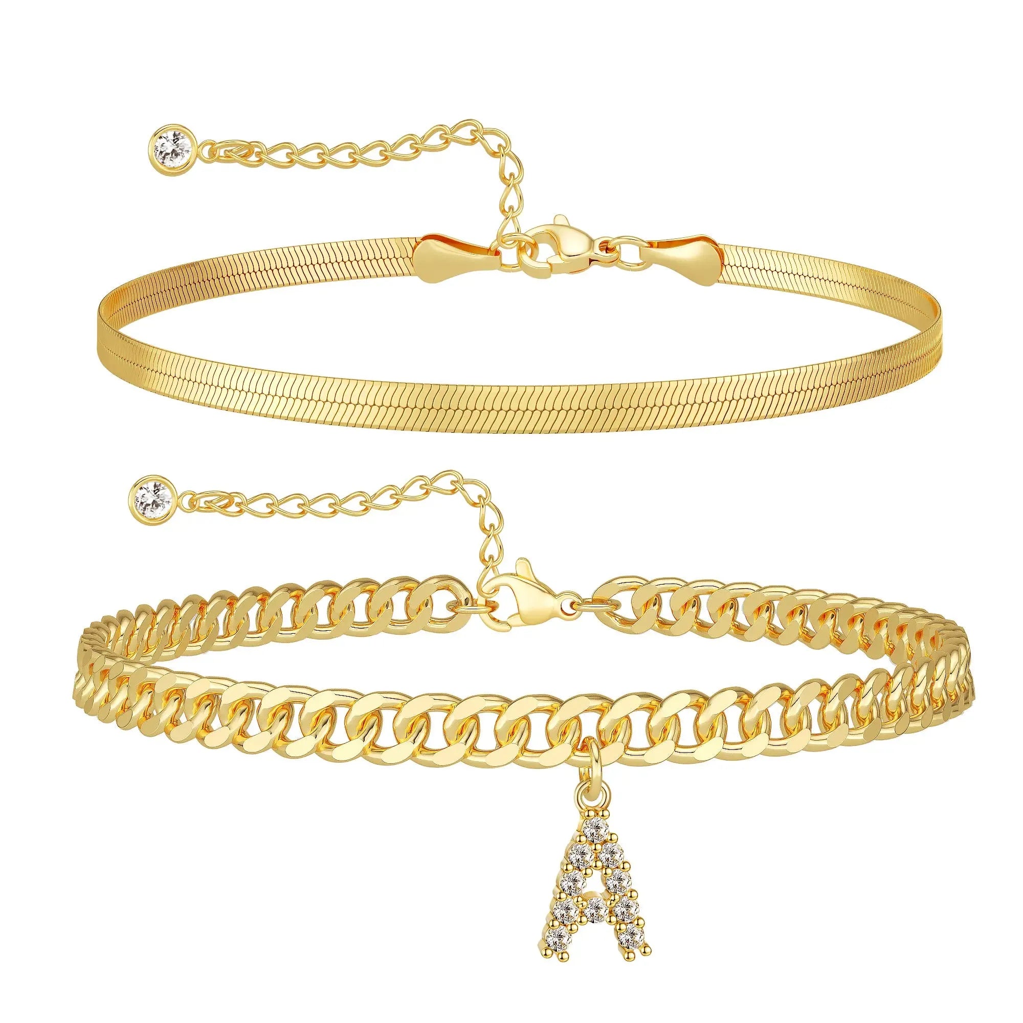 Tobillera Alma™ Hipoalergénica con Inicial Personalizada